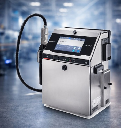 Image of a CIJ Inkjet printer: Hitachi UX2-High Speed for High-Speed Production Lines